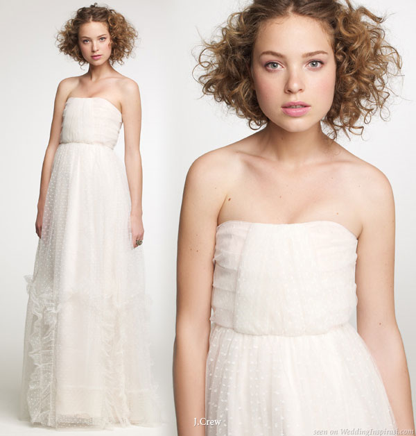 Polka dot tulle strapless gown from J.Crew Fall 2010 bridal collection