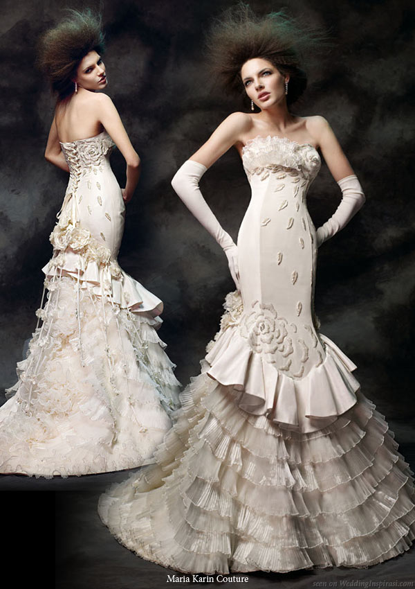 Maria Karin Couture 2011 bridal gown collection - strapless wedding dress Maria Karin Couture 2011 bridal gown collection - strapless wedding dress