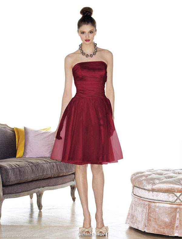 Newly launched designer bridesmaid collection by Cynthia Rowley -  short and long gowns available at Dessy