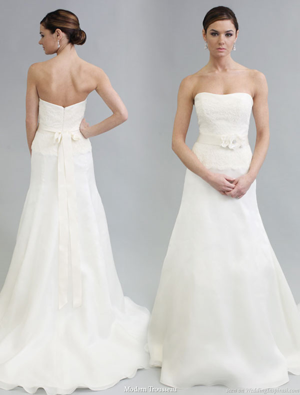 Modern trousseau 2011 bridal gown collection, Sophie strapless wedding dress 