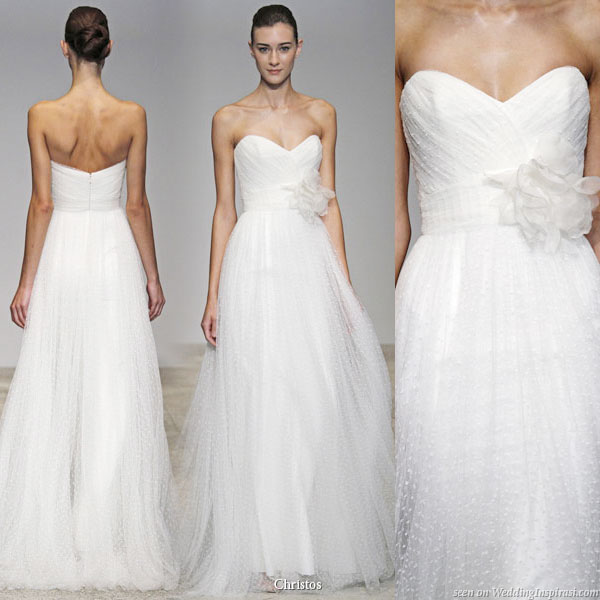 Christos Spring Summer 2011 wedding gown collection - Zinnia strapless bridal dress