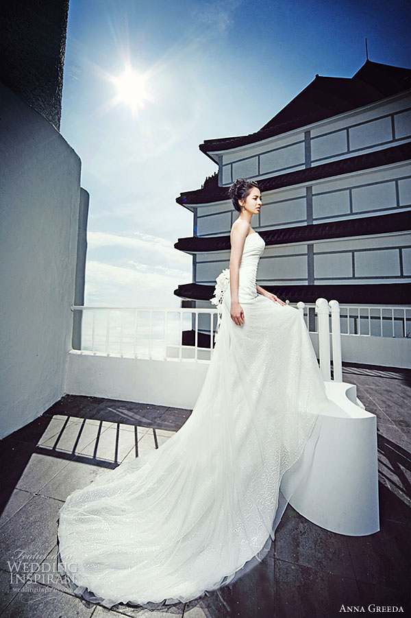 Anna Greeda 2010 collection - strapless wedding dress, Greeda Studios Korea