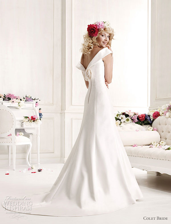 Colet Bride 2011 Collection Preview -- off-shoulder elegant wedding dress