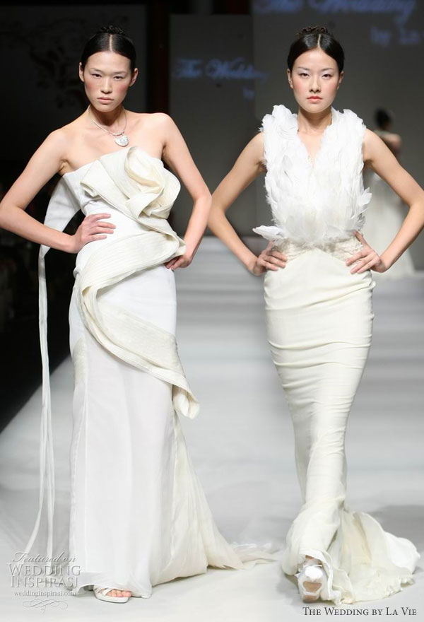 The Wedding by La Vie at Shanghai Fashion Week, Spring/Summer 2010  haute couture bridal dresses designed by Jenny Ji