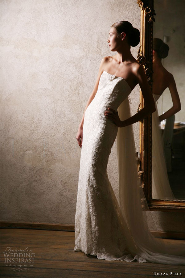 Topaza Pella 2010 Simply Love Bridal Gown Collection - Aida   strapless wedding dress