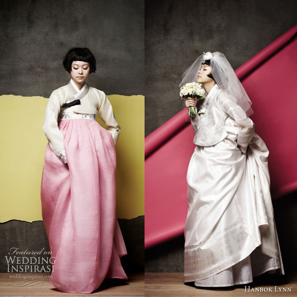 Fusion Wedding  Fashion Colorful Modern Hanbok  Wedding  