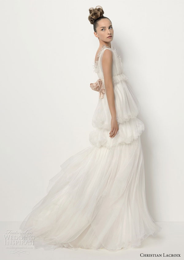 Christian Lacroix 2011 Mariée for Rosa Clará wedding dress - TAPIZ Organza silk gown