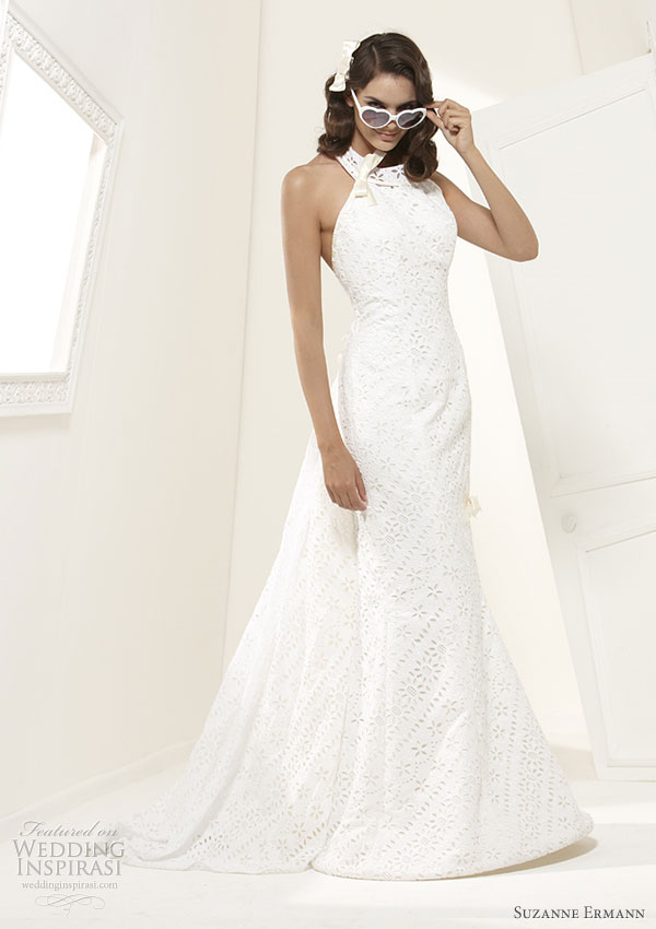 Suzanne Ermann wedding dress Mariee Couture 2011 bridal collection - VIP embroidered sheath gown with satin lining and American armhole