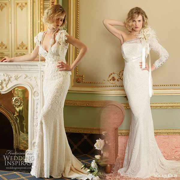 Yolan Cris vintage inspired lace wedding Dresses Divas 2010 collection -  Sita and Belinda bridal gowns