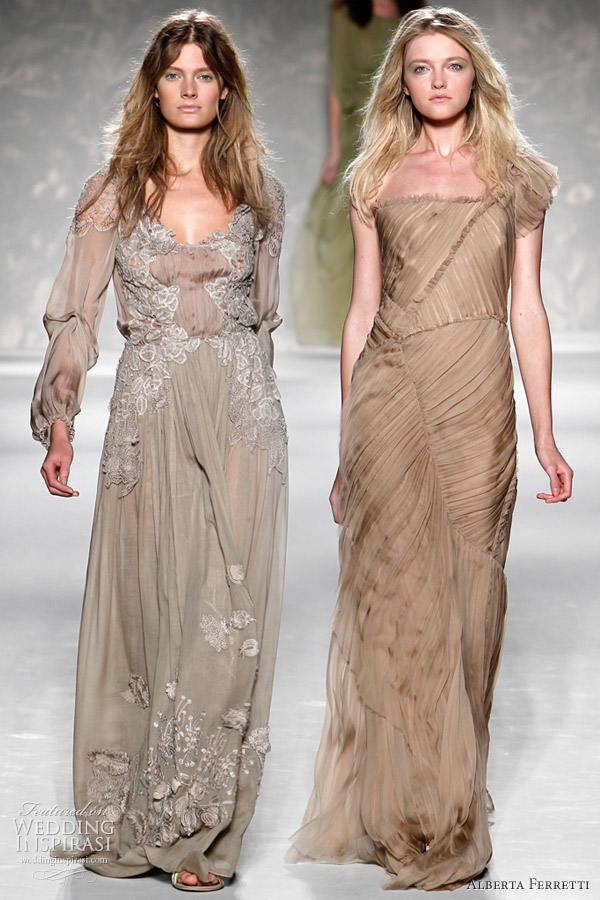 Alberta Ferretti Spring/Summer 2011 ready-to-wear collection - dusty shades