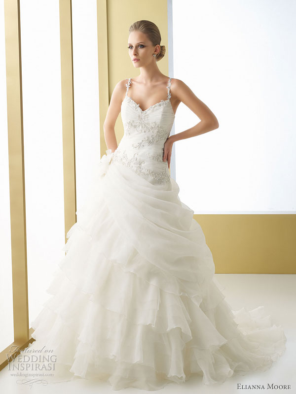 Elianna Moore wedding gowns 2011  - Benigna gazar organza ballgown wedding dress