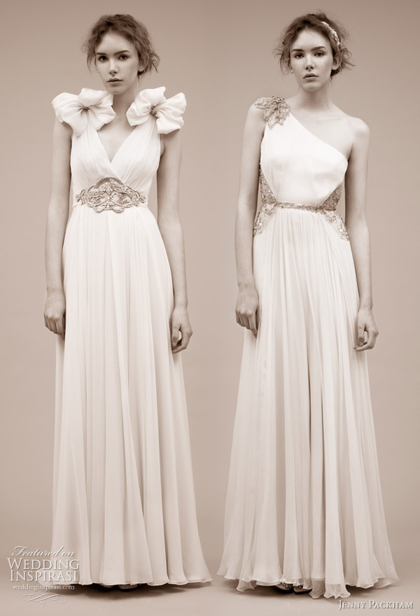 Jenny Packham wedding gowns 2011 bridal dress collection -- Saskia and Gaia