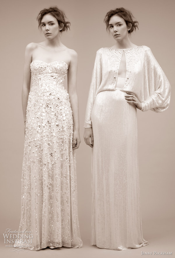 Belita and Antonella wedding gown from Jenny Packham 2011 bridal gown collection 