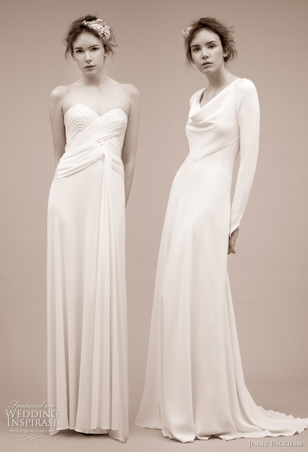 Berkley and Yevonde wedding gowns from Jenny Packham 2011 bridal dress collection 