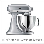 KitchenAid Artisan 5-Quart Stand Mixers in Metallic Chrome