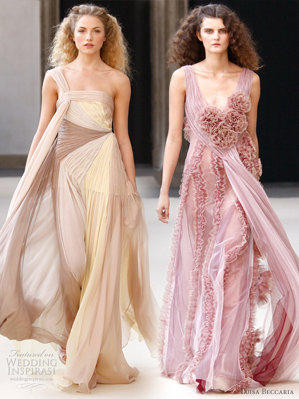 Luisa Beccaria Spring/Summer 2011 RTW collection - drapes and layers in a pastel palette