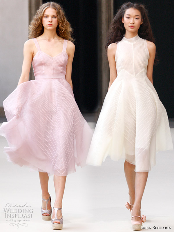 Luisa Beccaria short, airy spring dresses from her 2011 Spring/Summer collection