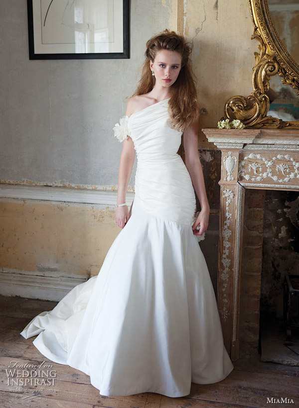 2011 wedding dress from MiaMia - Jessica one-shoulder gown