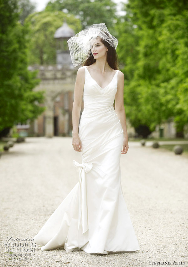 Stephanie Allin wedding dress 2011 bridal collection - Marnie v-neck gown with straps