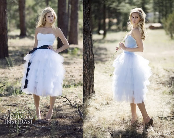 Hillary Six Dress by Ouma, tiered tulle wedding dress