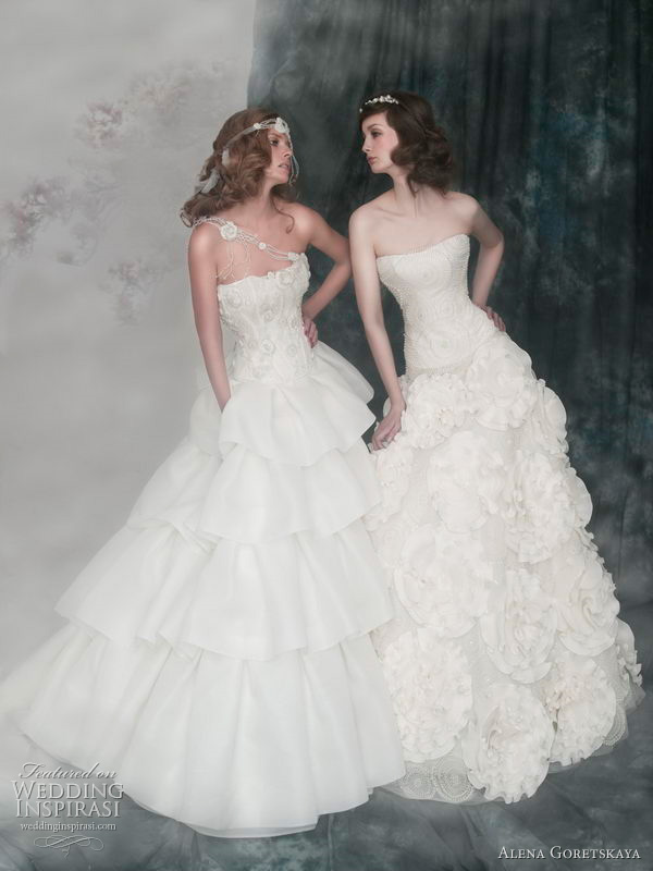 2011 wedding gowns from Alena Goretskaya bridal collection - August and Arcadia