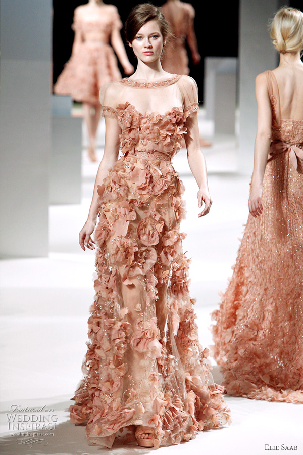 Elie Saab Bridal 2011 couture wedding dress inspiration from the runway