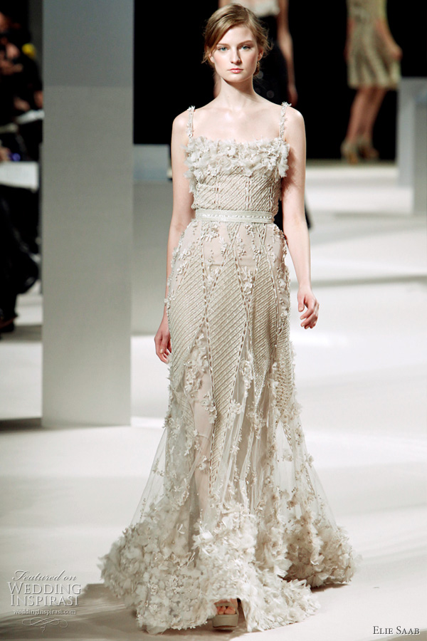 Elie Saab Bridal Spring 2011 couture wedding dress inspiration 