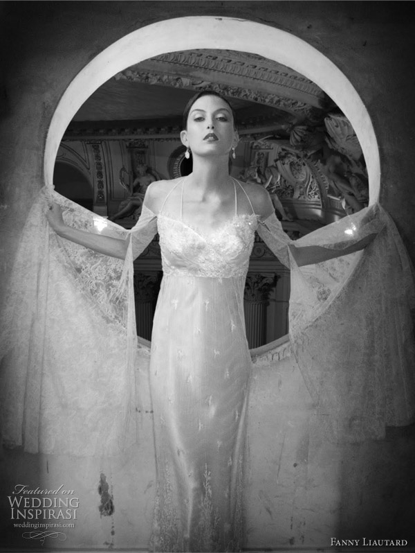 Empire cut wedding dress by Fanny Liautard 2011 bridal collection
