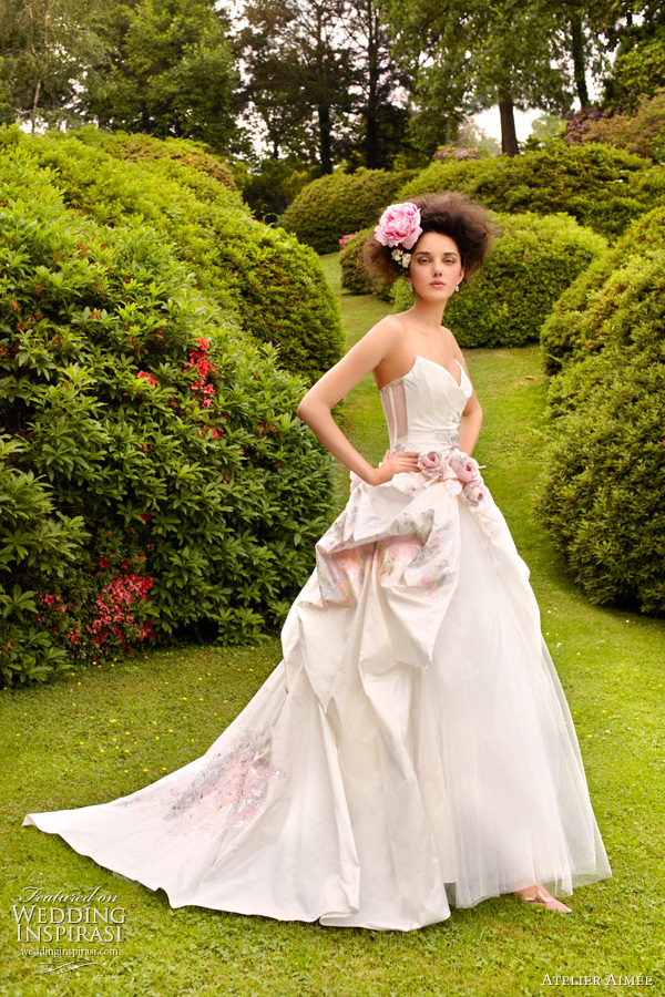 painted wedding dress atelier aimee