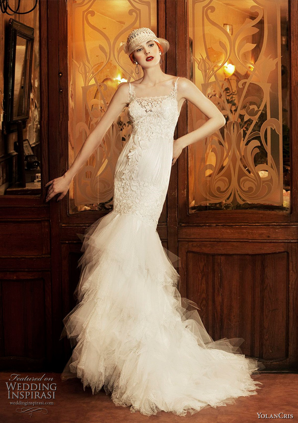 1920s inspired wedding dress by YolanCris from the 2011 Revival Vintage collection - Lisboa 1920s inspired wedding dress by YolanCris from the 2011 Revival Vintage collection - Lisboa