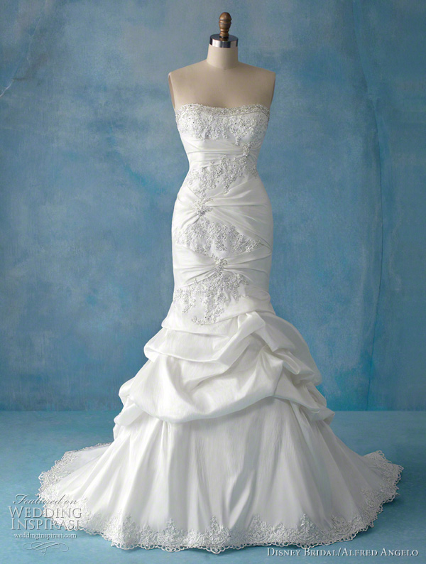 mermaid themed wedding dress