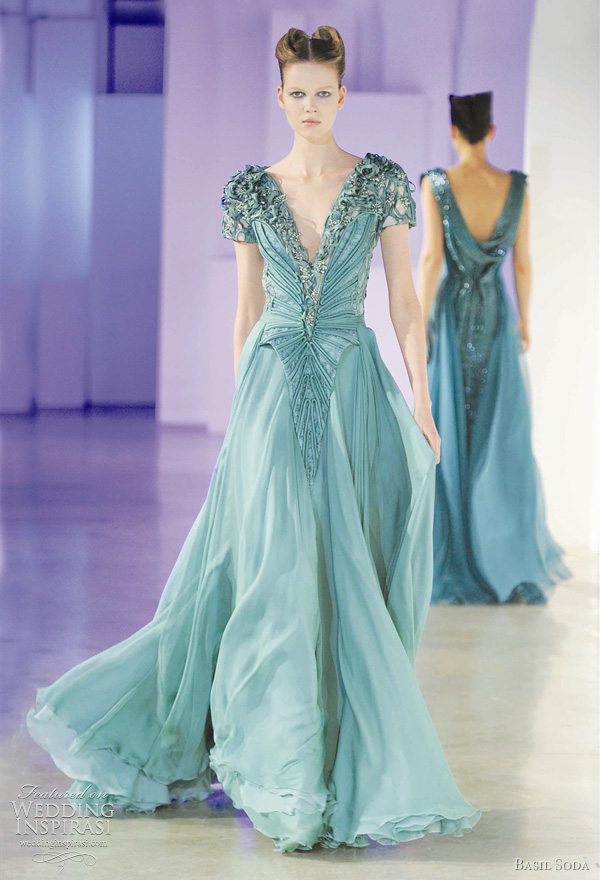 Basil Soda spring/summer 2011 haute coutre collection - color wedding dress inspiration