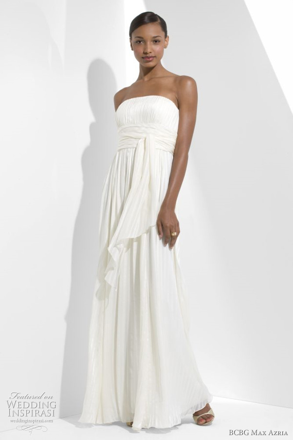 bcbg max azria wedding dress 2011 - TIMONA STRAPLESS SILK GOWN