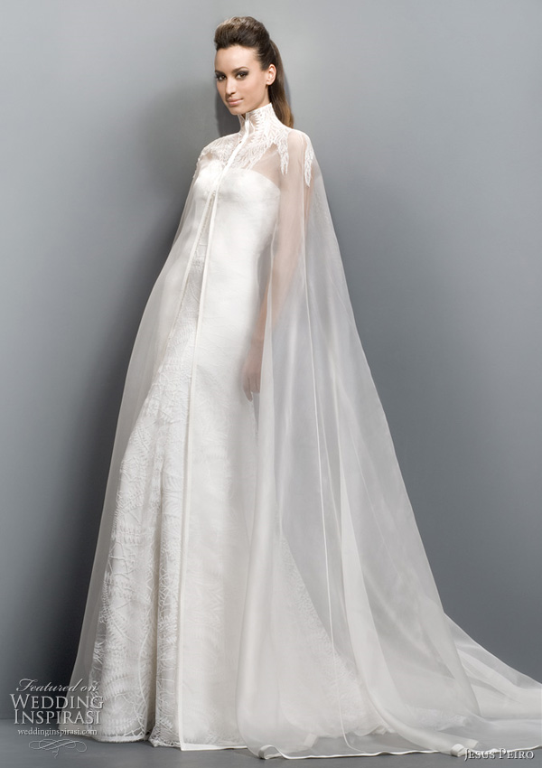bridal cape by Jesus Peiro 2011 wedding dress collection bridal cape by Jesus Peiro 2011 wedding dress collection