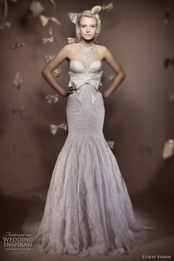 Elihav Sasson strapless wedding dress 2011