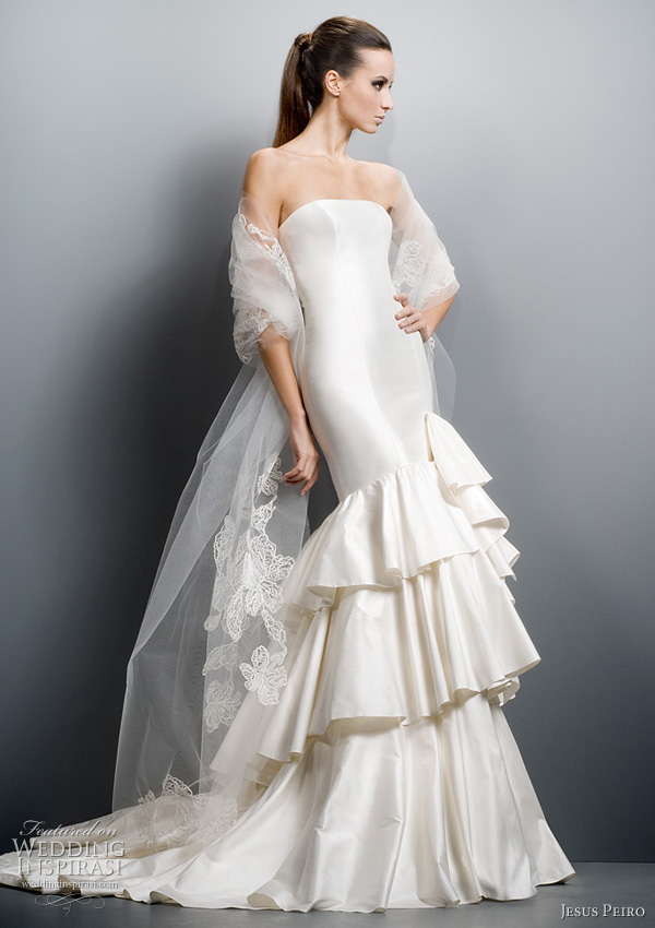 ruffle wedding dress 2011