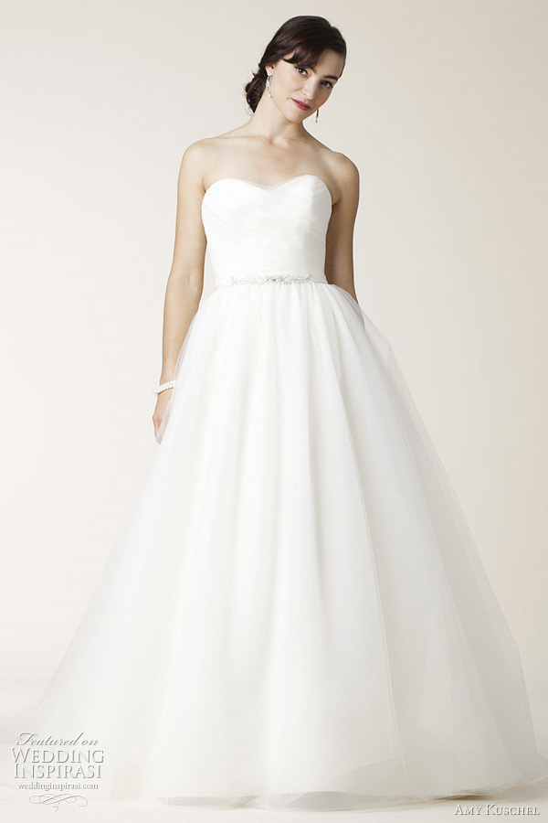 amy kuschel wedding dress eureka! strapless ball gown 