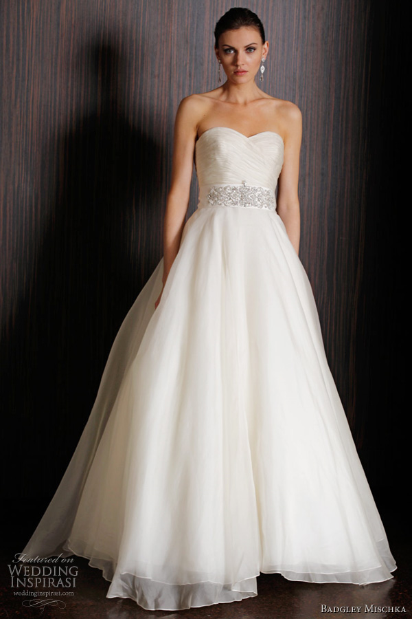 badgley mischka 2011 bridal - keeneland wedding dress