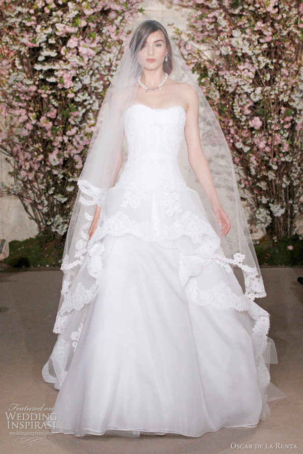 2012 oscar de la renta bridal - ball gown wedding dress