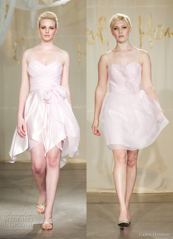 carol hannah 2012 short pink wedding dresses - Sassafrass, Dogwood