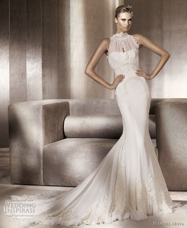 manuel mota wedding dresses 2012 bridal gown collection for pronovias - pueblo 