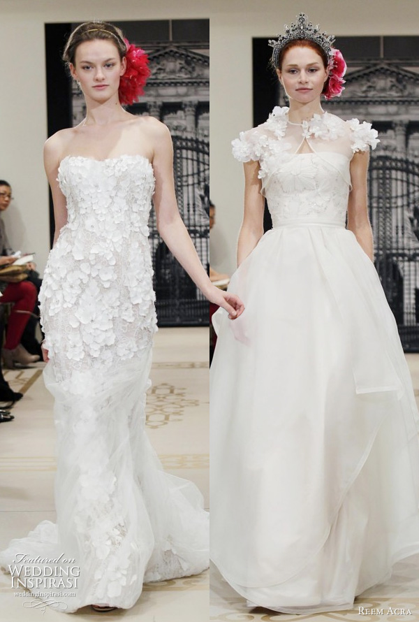 reem acra wedding dresses 2012