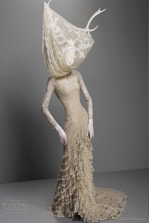 alexander mcqueen razor clam dress