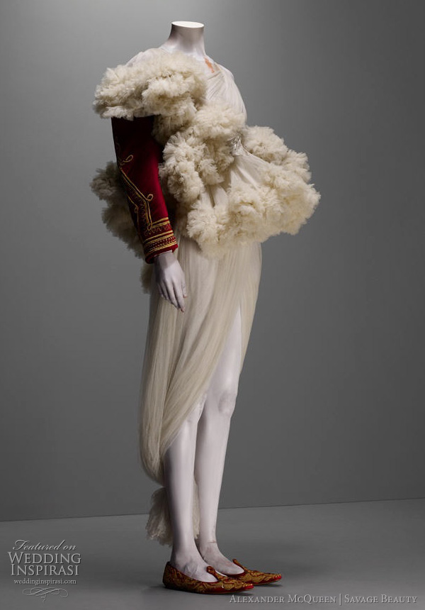 alexander mcquen royal dress inspiration - from the savage beauty exhibition at The Costume Institute of the Metropolitan Museum of Art, New York 