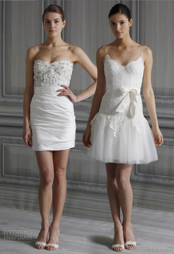 ballet wedding dress and taylor wedding gown, monique lhuillier Spring 2012