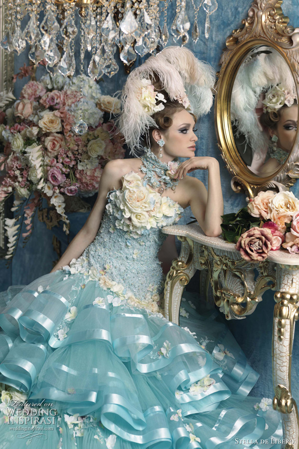 blue wedding dress stella de libero 2011 blue wedding dress stella de libero 2011