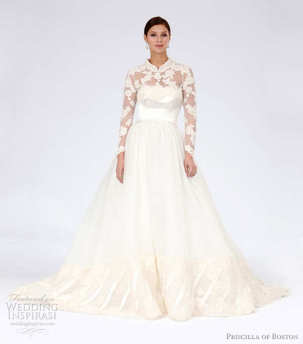 grace kelly style wedding dress 2012 - priscilla of boston grace kelly style wedding dress 2012 - priscilla of boston