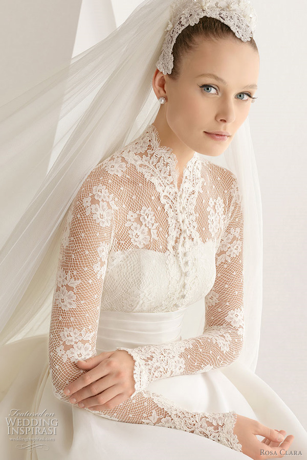 Grace Kelly wedding dress 2012 - Rosa Clara Adorno lace long sleeve bridal gown Grace Kelly wedding dress 2012 - Rosa Clara Adorno lace long sleeve bridal gown