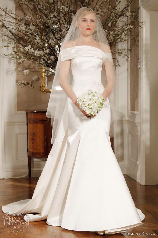 romona keveza 2012 wedding dresses - Princess Victoria of Sweden inspired bridal gown