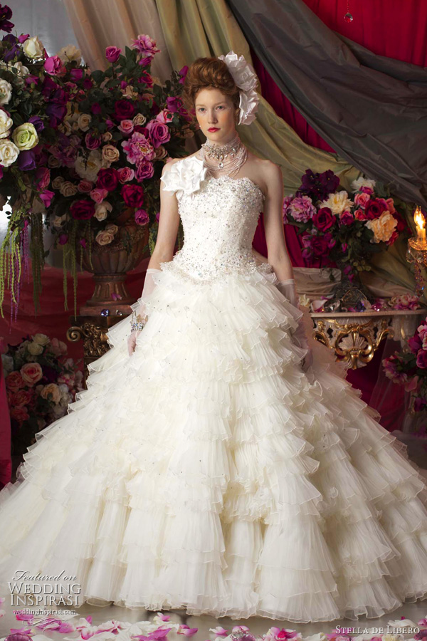 stella de libero wedding dresses 2011 - marie antoinette bridal gown